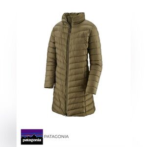 Patagonia Women’s XS Silent Down Parka Sage Khaki jacket
